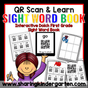 QR Scan & Learn Interactive Sight Word Book FIRST GRADE