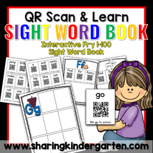 QR Scan & Learn Interactive Sight Word Book FRY 1-100