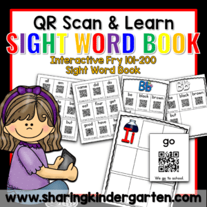 QR Scan & Learn Interactive Sight Word Book FRY 101-200