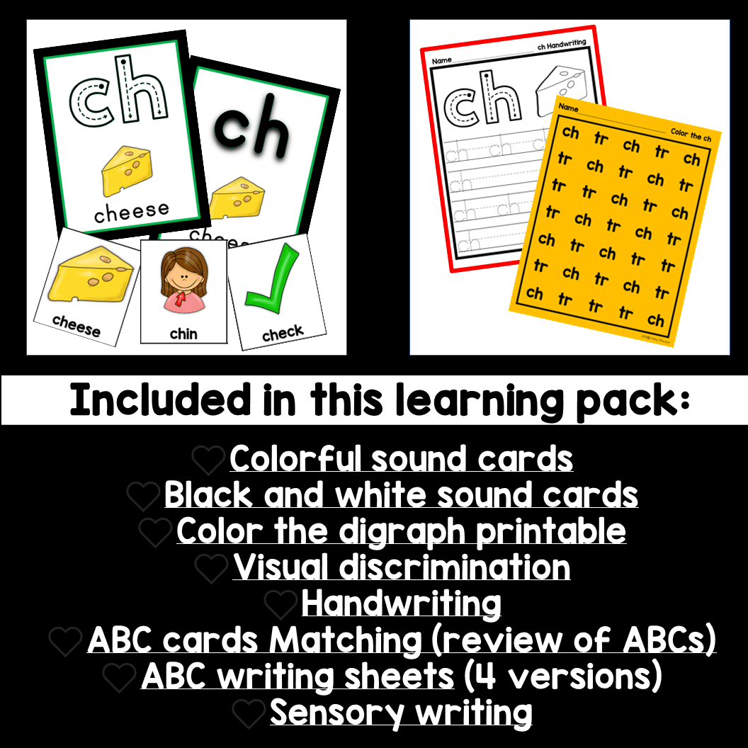 Slide2 10 Digraph Activities CH Printables and Activities Consonant Digraph CH