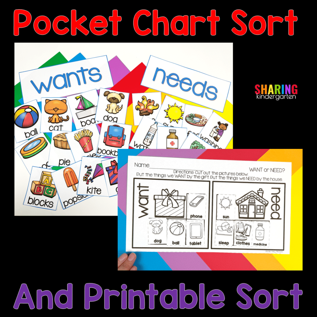 Wants and Needs - Sharing Kindergarten