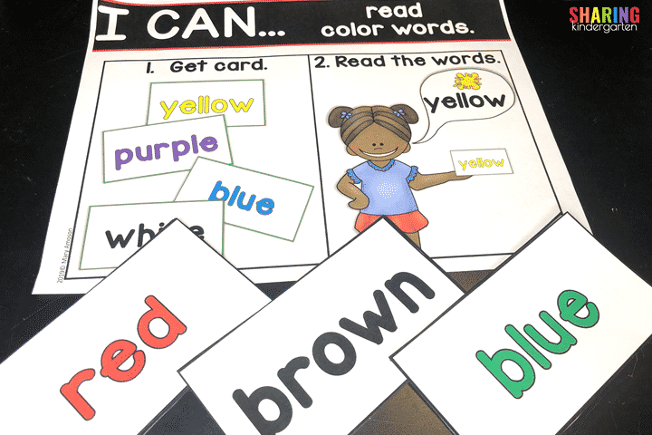 Color Word Flashcards