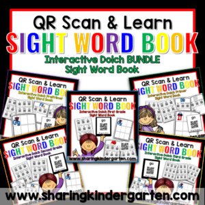 QR Scan & Learn Dolch Bundle Interactive Sight Word Book