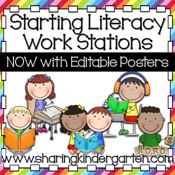 Starting Literacy Work Stations Set2 Literacy Work Stations