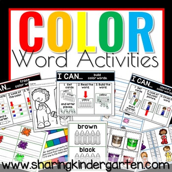 Color Words Activities1 Color Words
