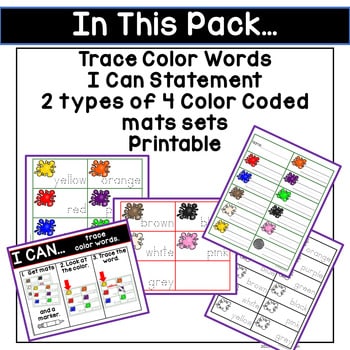 Color Words Activities2 Color Words