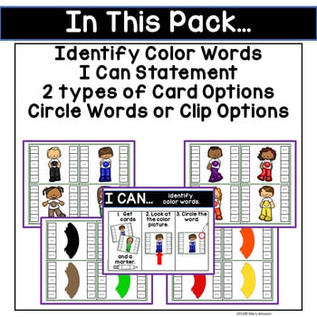Color Words Activities3 Color Words