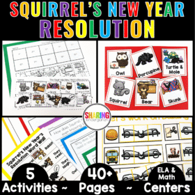Squirrel's New Year's Resolution Printables