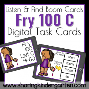 Fry 100 C Sight Word Boom Cards