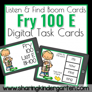 Fry 100 E Sight Word Boom Cards