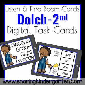 Second Grade Dolch Sight Word Boom Cards