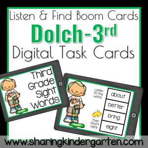 Third Grade Dolch Sight Word Boom Cards