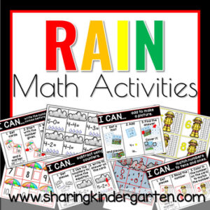 Rain Math Activities