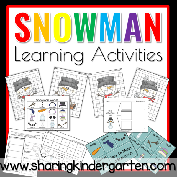 Slide1 14 Snowman Math and Literacy
