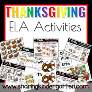 Thanksgiving ELA Activities