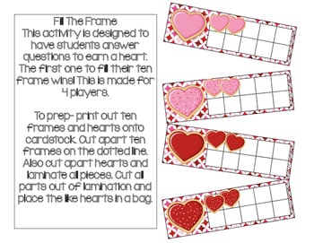 Valentine Math Activities 8 Activities to Play4 Valentine Math Activities