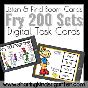 Fry 200 Sight Word Boom Cards