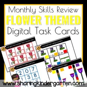 Flower Themed Monthly Skill Practice