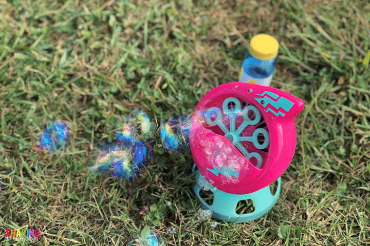 Bubble Machine is a great recess activity.