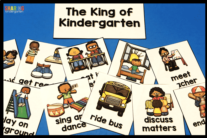 The King of Kindergarten sequencing cards