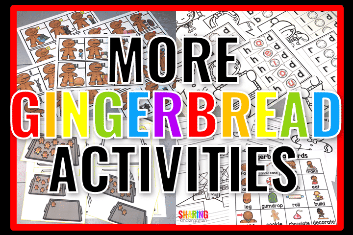 Gingerbread Learning Activities for Kindergarten