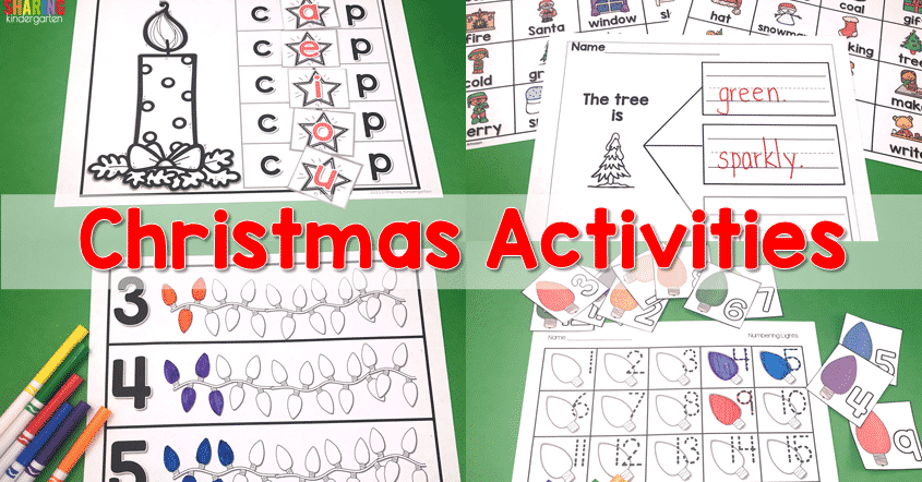 Lets make all the learning activities fun so we look forward to each and every school day until Christmas break.