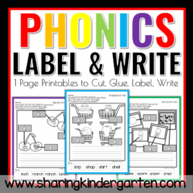 Phonics Labeling: Digraph & Bossy Rs Labeling