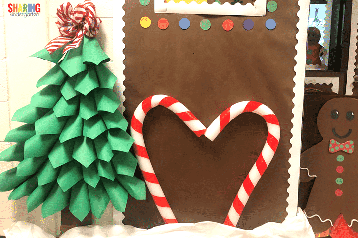 Tree and heart candy cane