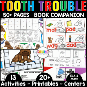 Tooth Trouble Printables and Activities Book Companion