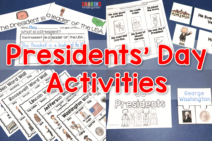 Presidents' Day Activities for Kindergarteners