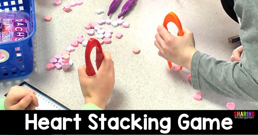 Heart Stacking game that will make your students swoon.