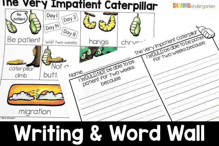 Writing about The Very Impatient Caterpillar