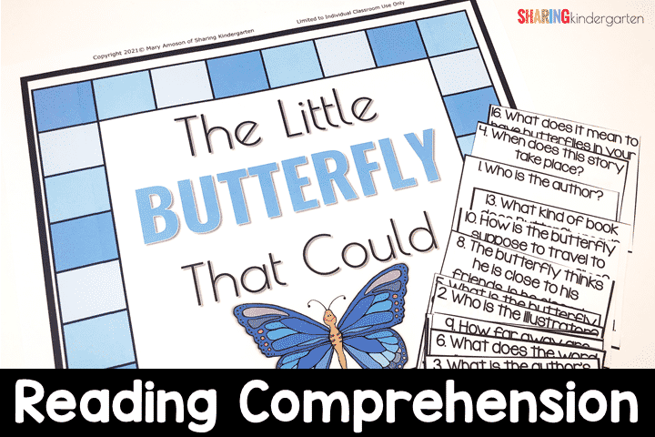 Reading Comprehension game that is perfect for integrating fiction into insect unit.