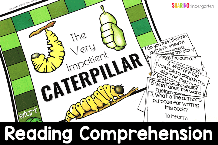 The Very Impatient Caterpillar reading comprehension game and questions... and it comes with an answer key.