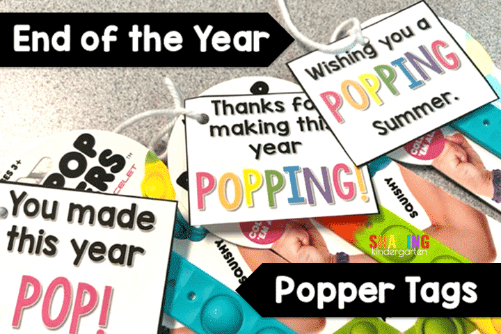 End of the Year Popper Tags