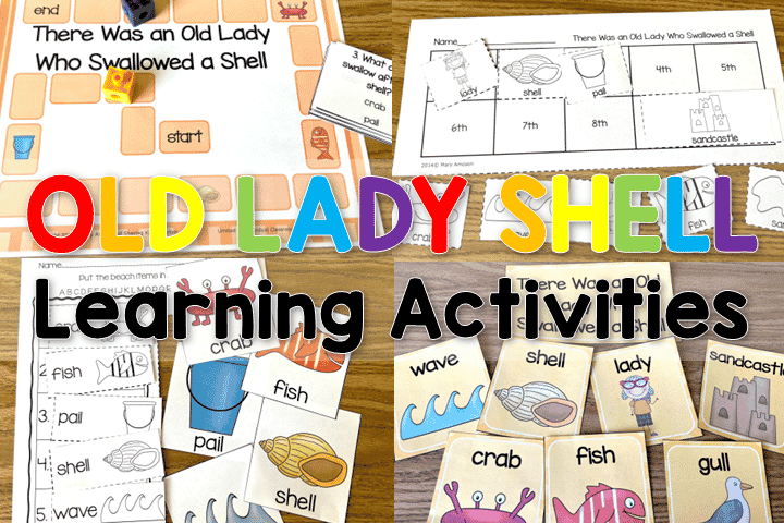 There Was an Old Lady Who Swallowed a Shell Learning Activities