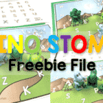 Freebie Dinosaur Themed Letter Game