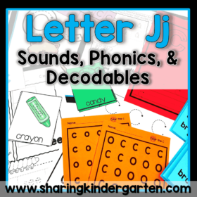 Letter Jj Activities Structured Literacy OG Printables Center Kinder