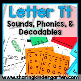 Letter Tt Activities Structured Literacy Printables Center Kinder