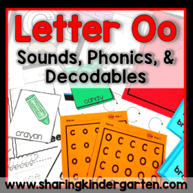 Letter Oo Activities Structured Literacy Printables Center Kinder