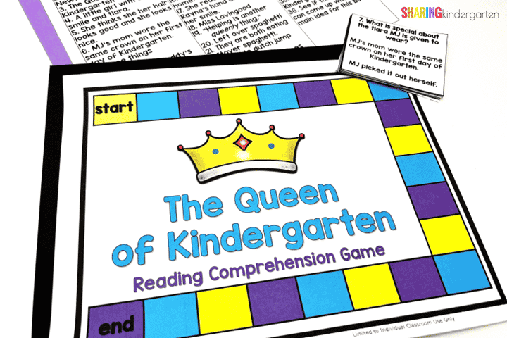 The Queen of Kindergarten Reading Comprehension Game