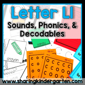Letter Ll Activities Structured Literacy Printables Center Kinder