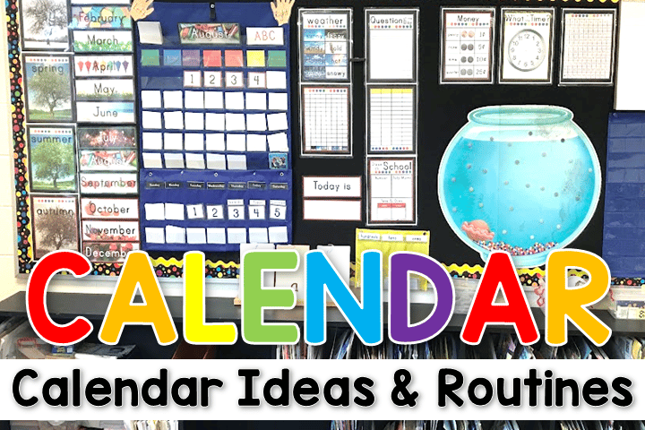 Calendar Routines & Calendar Ideas in Kindergarten