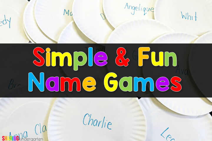 name activities1 Name Games and Name Activities