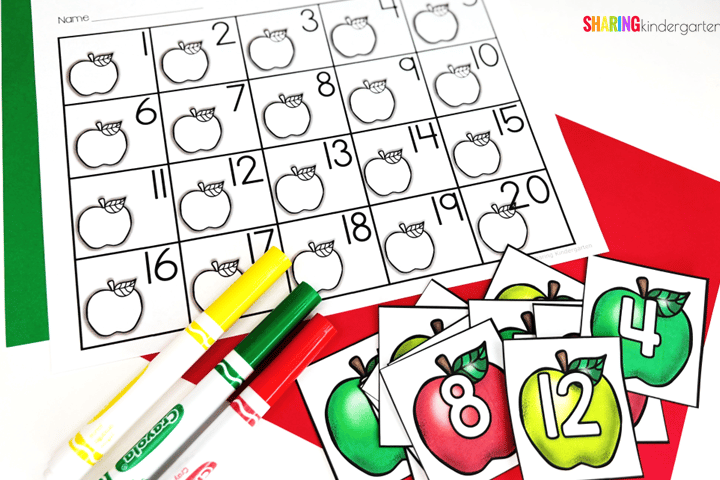 Apple Number Recognition Activity