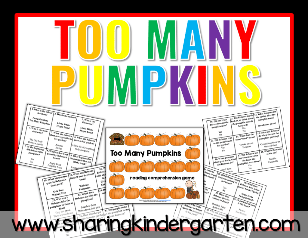 Slide1 6 Pumpkin Activities for Kindergarten
