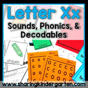 Letter Xx Activities Structured Literacy OG Printables Center Kinder