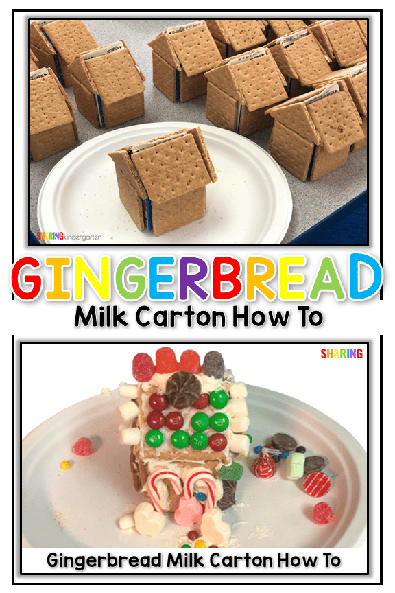 How to make a gingerbread milk carton house