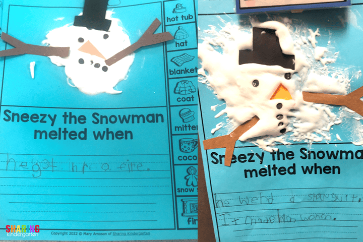 Writing Integration with Sneezy the Snowman