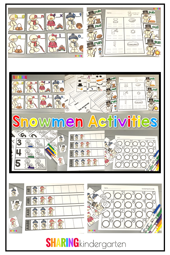 Slide32 10 Snowmen Activities for Kindergarten